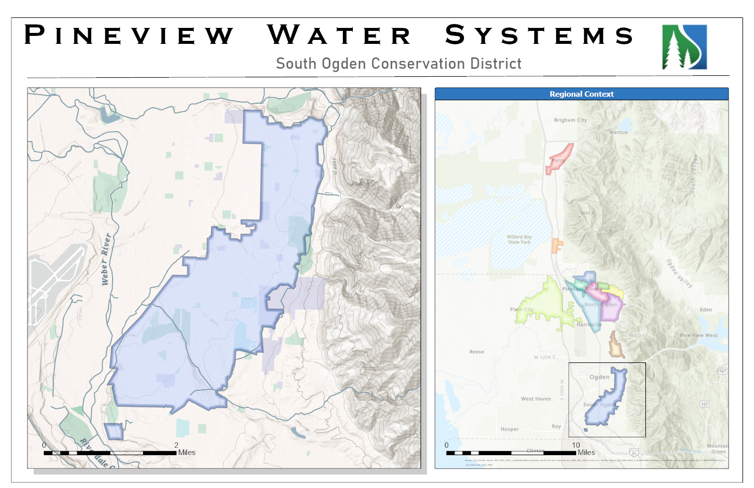 South Ogden Conservation District Service Area Map